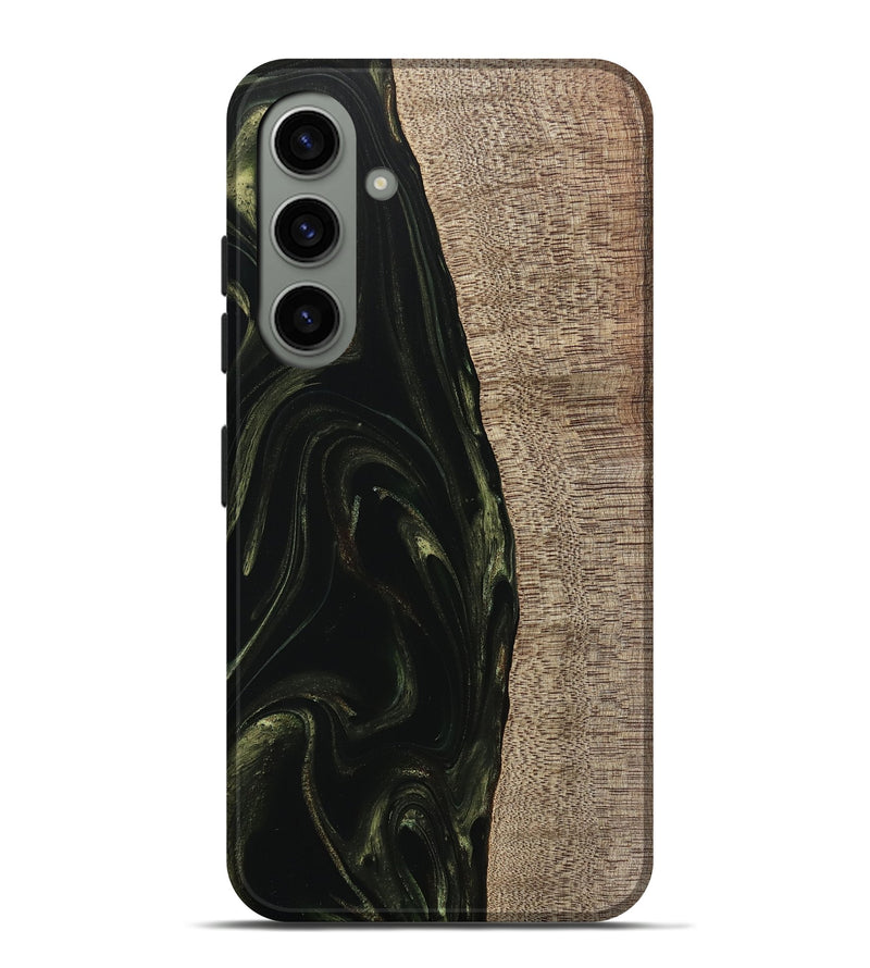 Galaxy S24 Plus Wood Live Edge Phone Case - Miller (Green, 746016)