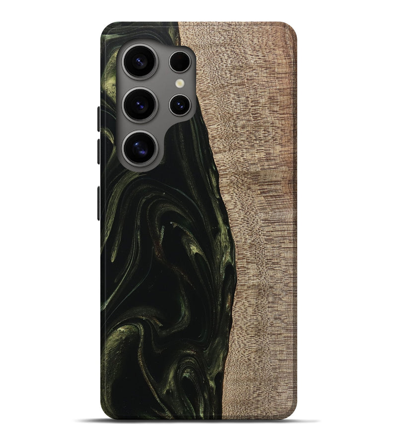 Galaxy S25 Ultra Wood Live Edge Phone Case - Miller (Green, 746016)