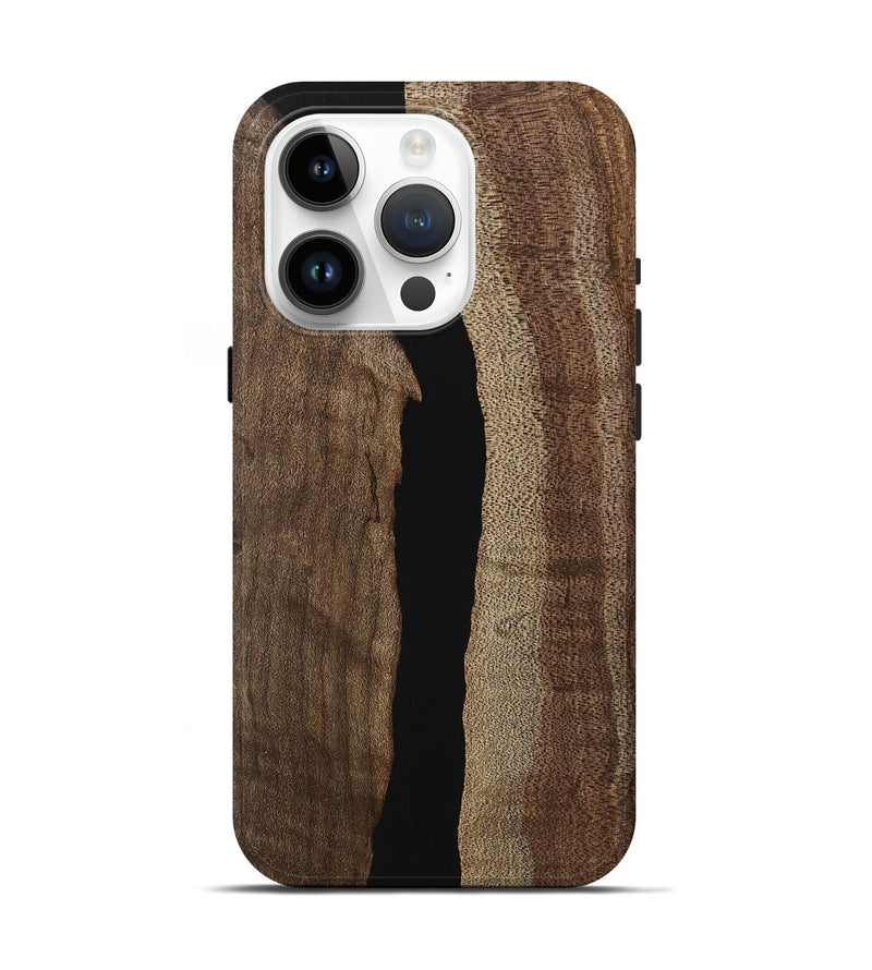 iPhone 15 Pro Wood Live Edge Phone Case - Khari (Wood Burl, 746018)