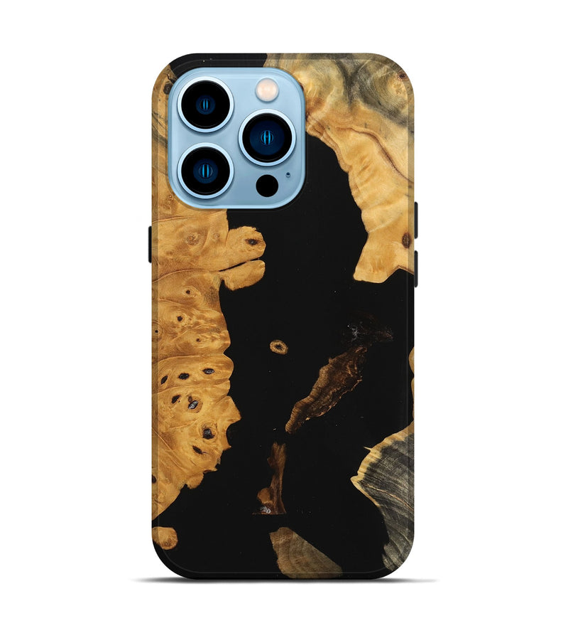 iPhone 14 Pro Wood Live Edge Phone Case - Ara (Wood Burl, 746020)