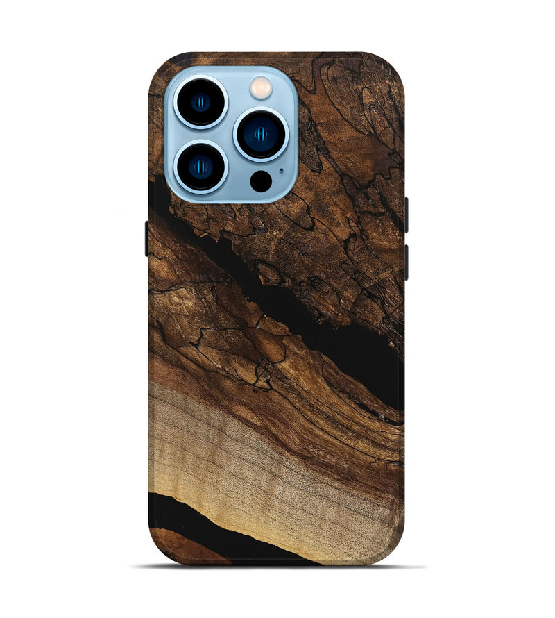 iPhone 14 Pro Wood Live Edge Phone Case - Brendan (Wood Burl, 746021)