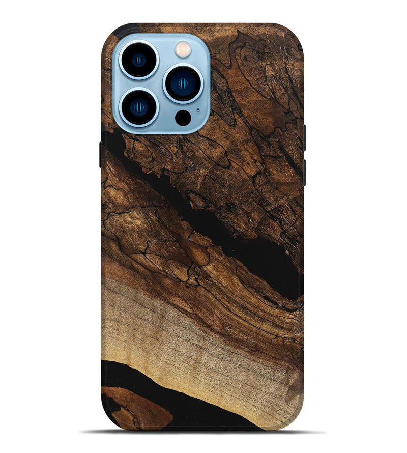 iPhone 14 Pro Max Wood Live Edge Phone Case - Brendan (Wood Burl, 746021)