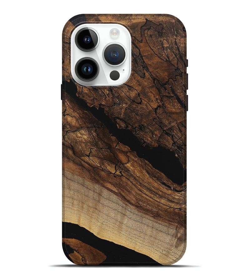 iPhone 15 Pro Max Wood Live Edge Phone Case - Brendan (Wood Burl, 746021)