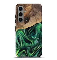 Galaxy S24 Plus Wood Live Edge Phone Case - West (Green, 746022)