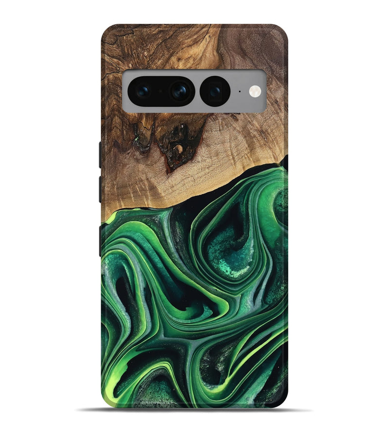 Pixel 7 Pro Wood Live Edge Phone Case - West (Green, 746022)