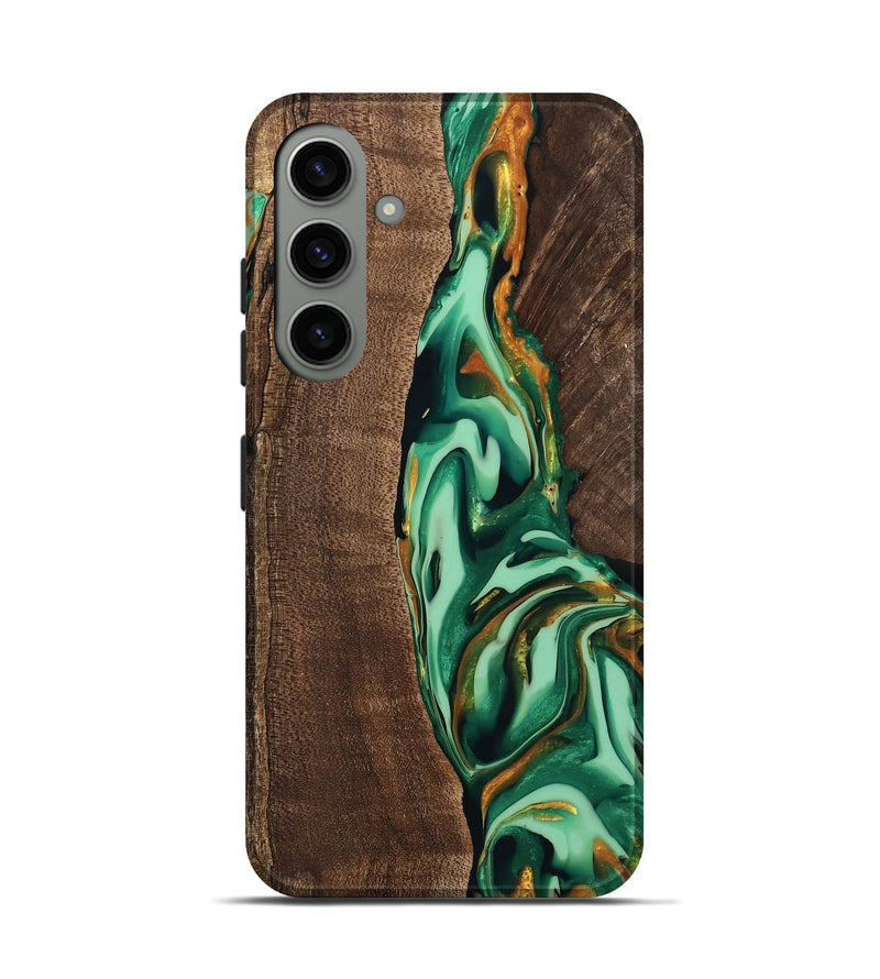 Galaxy S24 Wood Live Edge Phone Case - Juniper (Green, 746023)