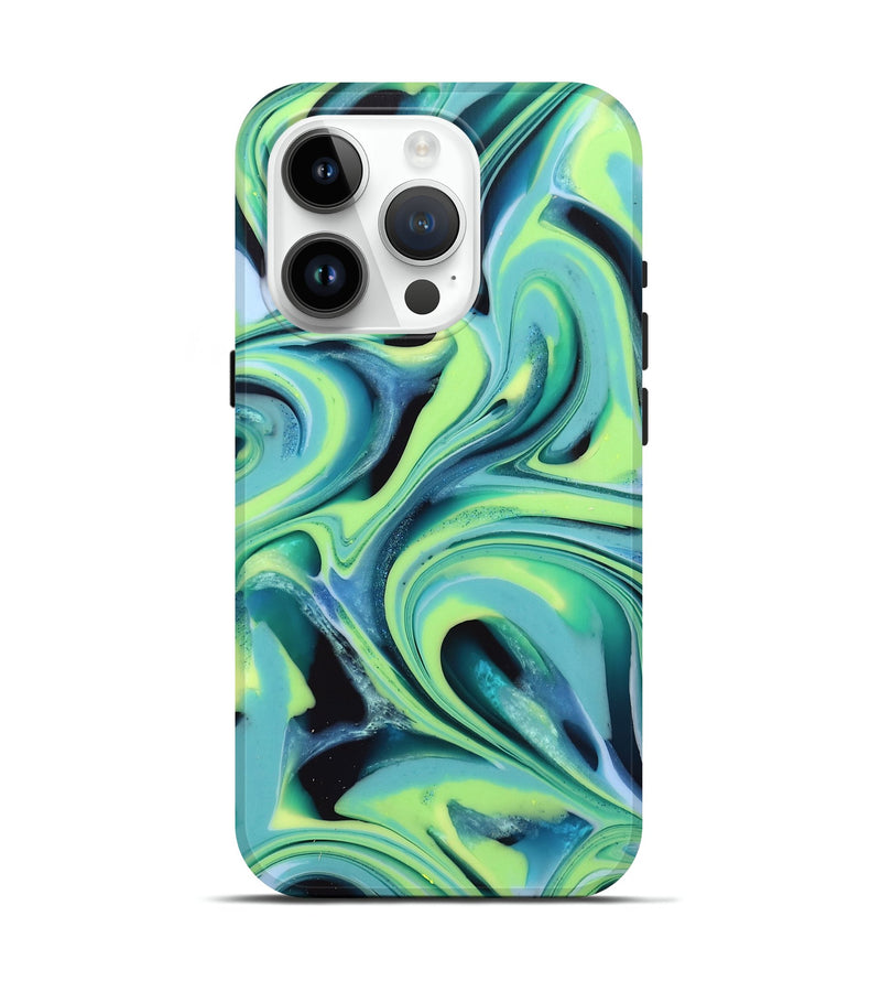 iPhone 15 Pro ResinArt Live Edge Phone Case - Jo (Green, 746024)