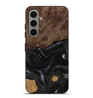 Galaxy S24 Plus Wood Live Edge Phone Case - Alani (Black & White, 746027)