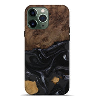 iPhone 13 Pro Max Wood Live Edge Phone Case - Alani (Black & White, 746027)