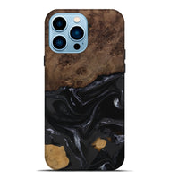 iPhone 14 Pro Max Wood Live Edge Phone Case - Alani (Black & White, 746027)