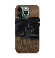 iPhone 13 Pro Wood Live Edge Phone Case - Elinor (Black & White, 746029)