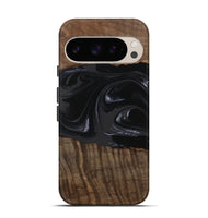 Pixel 9 Wood Live Edge Phone Case - Elinor (Black & White, 746029)