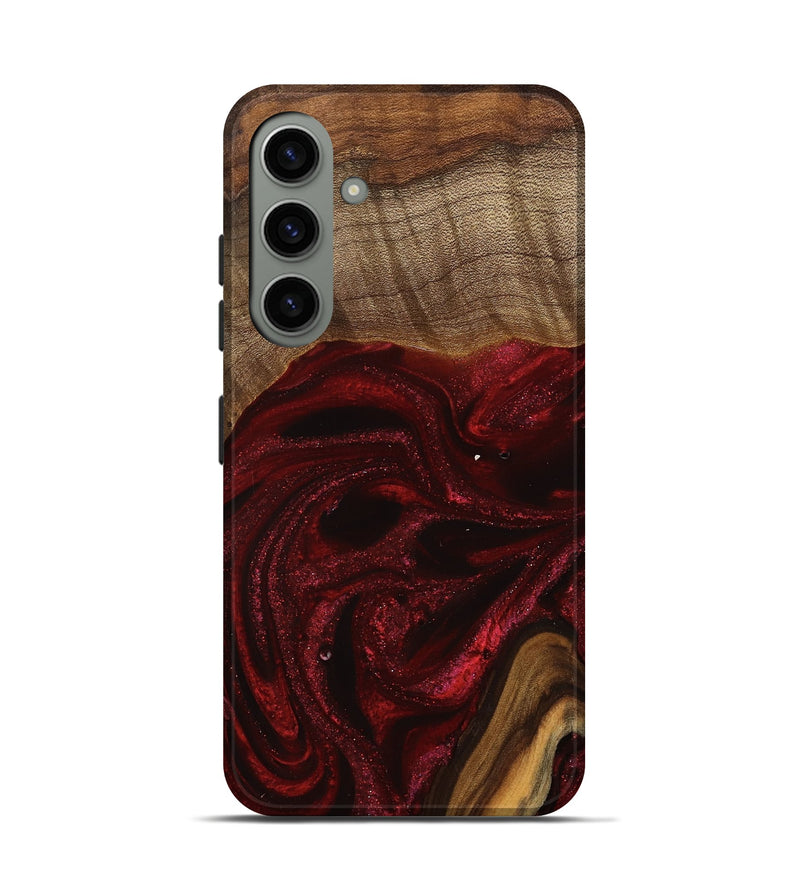 Galaxy S24 Wood Live Edge Phone Case - Goldie (Red, 746032)