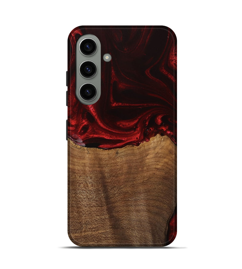 Galaxy S24 Wood Live Edge Phone Case - Bart (Red, 746033)