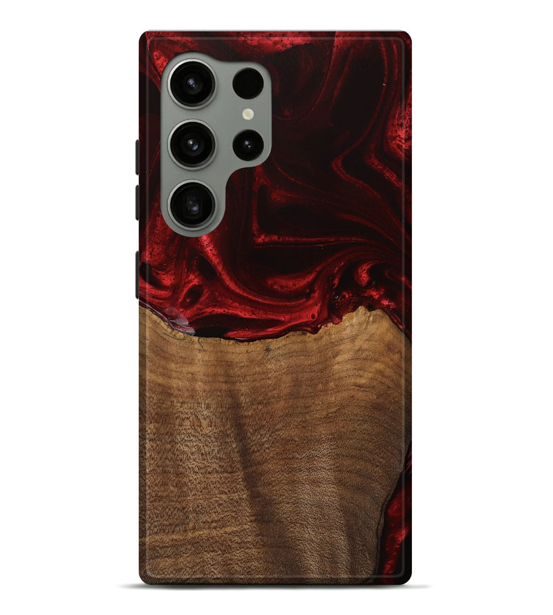 Galaxy S24 Ultra Wood Live Edge Phone Case - Bart (Red, 746033)