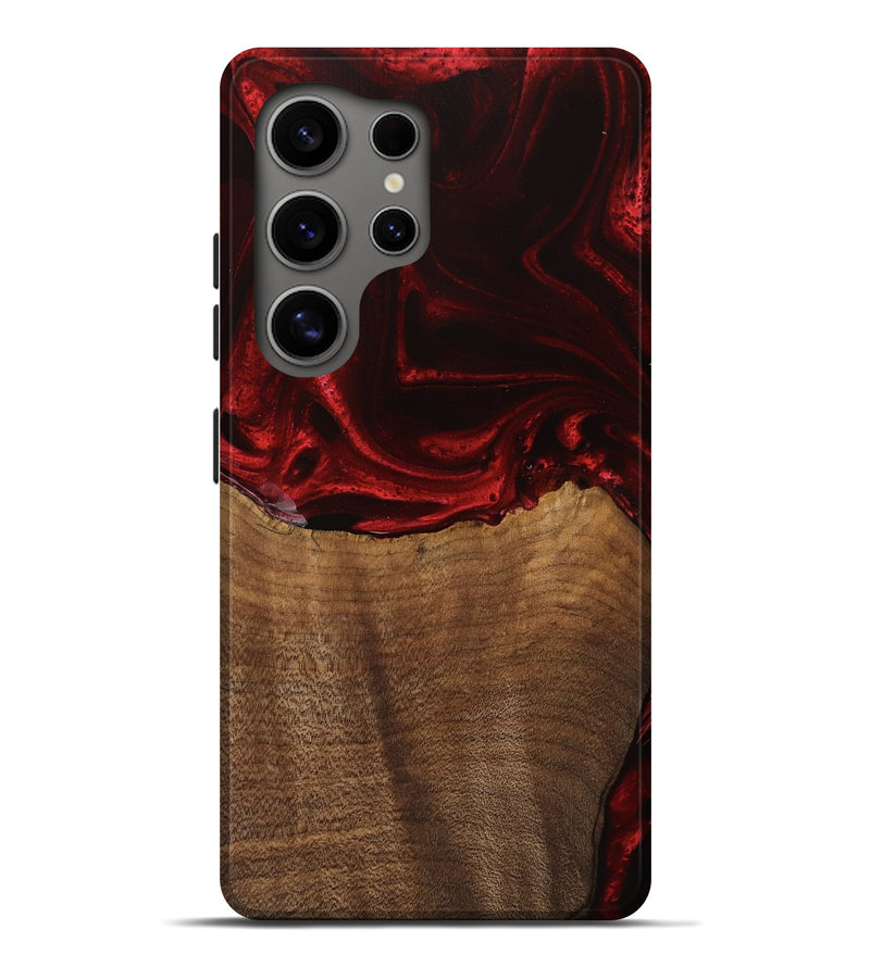 Galaxy S25 Ultra Wood Live Edge Phone Case - Bart (Red, 746033)