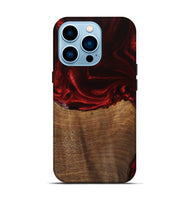 iPhone 14 Pro Wood Live Edge Phone Case - Bart (Red, 746033)