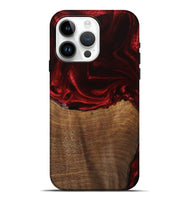 iPhone 15 Pro Max Wood Live Edge Phone Case - Bart (Red, 746033)