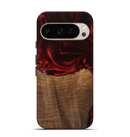 Pixel 9 Wood Live Edge Phone Case - Bart (Red, 746033)