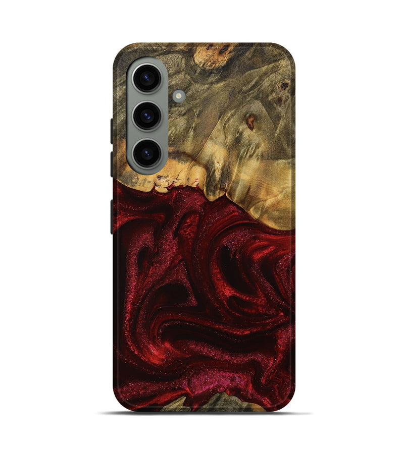 Galaxy S24 Wood Live Edge Phone Case - Ethelyn (Red, 746034)