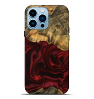 iPhone 14 Pro Max Wood Live Edge Phone Case - Ethelyn (Red, 746034)