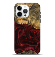 iPhone 15 Pro Max Wood Live Edge Phone Case - Ethelyn (Red, 746034)