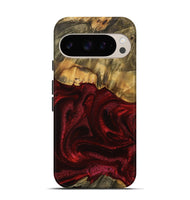 Pixel 9 Wood Live Edge Phone Case - Ethelyn (Red, 746034)