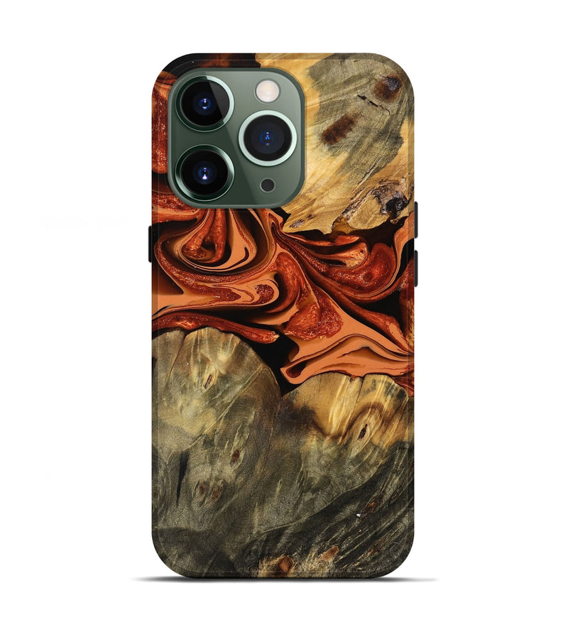 iPhone 13 Pro Wood Live Edge Phone Case - Blake (Red, 746035)