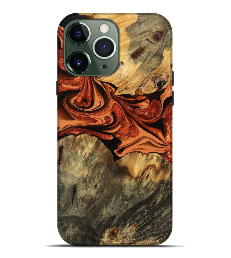 iPhone 13 Pro Max Wood Live Edge Phone Case - Blake (Red, 746035)