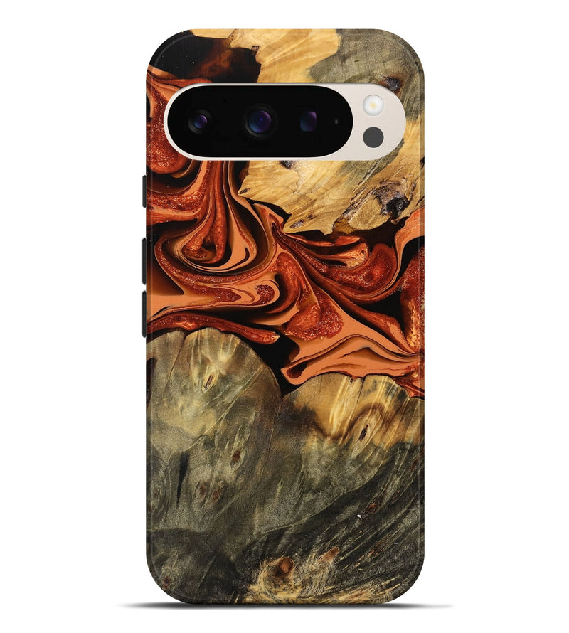 Pixel 9 Pro XL Wood Live Edge Phone Case - Blake (Red, 746035)