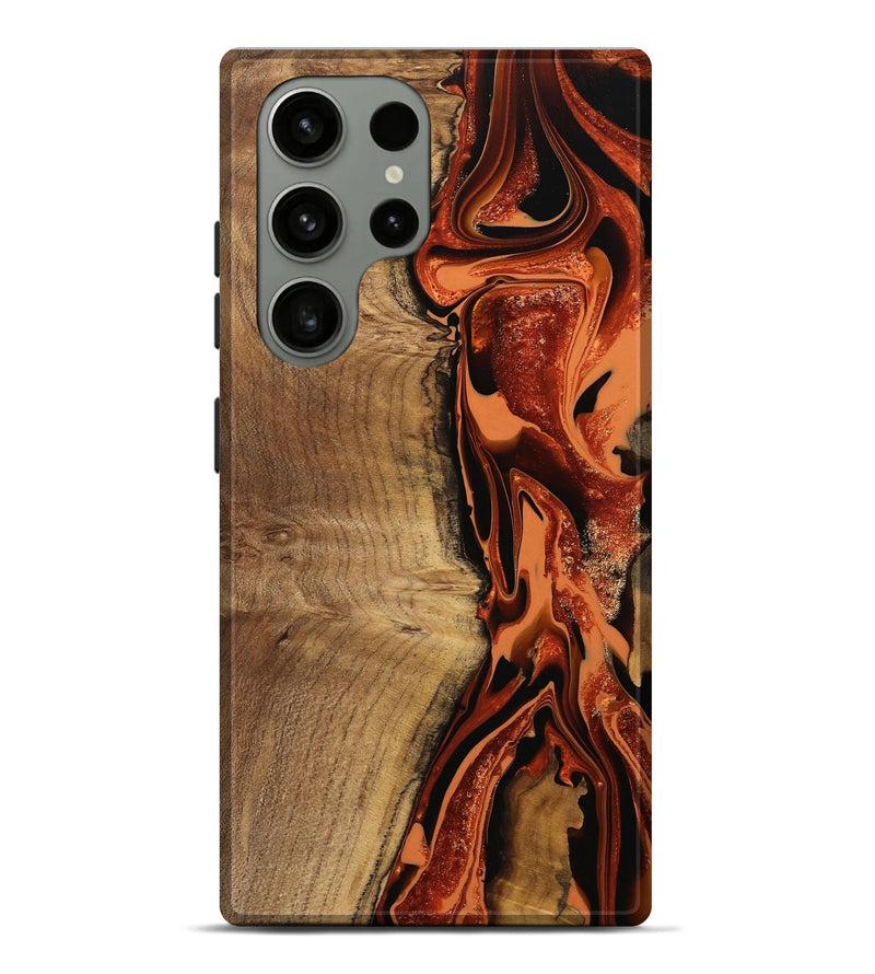 Galaxy S23 Ultra Wood Live Edge Phone Case - Delmar (Red, 746037)