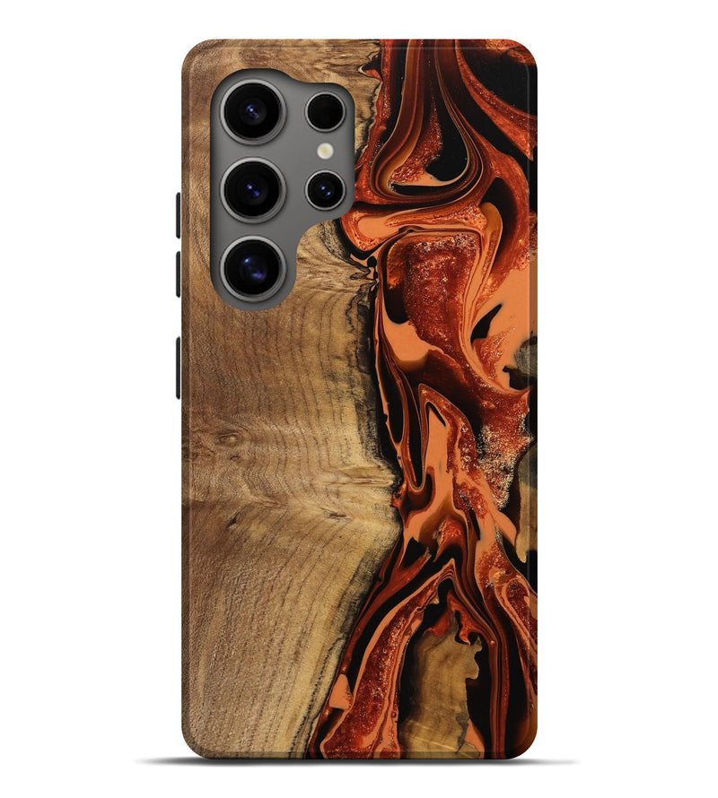 Galaxy S25 Ultra Wood Live Edge Phone Case - Delmar (Red, 746037)