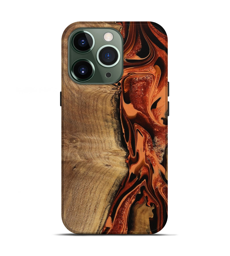 iPhone 13 Pro Wood Live Edge Phone Case - Delmar (Red, 746037)