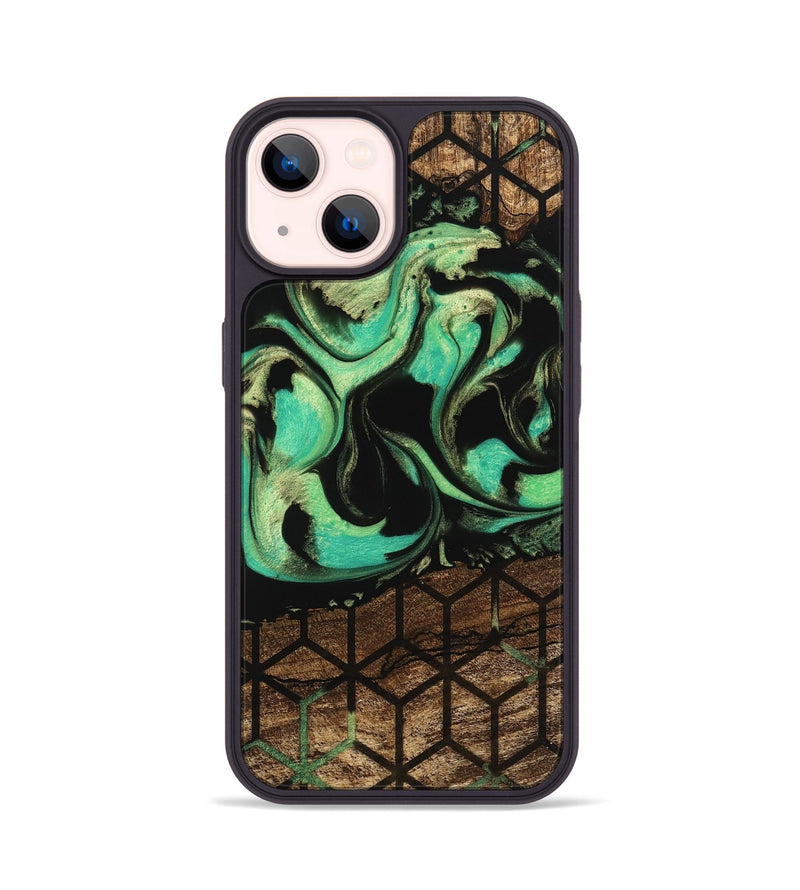 iPhone 14 Wood Phone Case - Seven (Pattern, 746039)