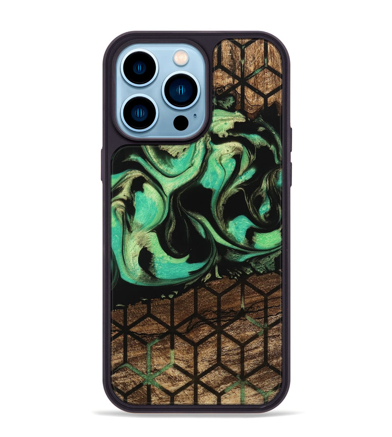 iPhone 14 Pro Max Wood Phone Case - Seven (Pattern, 746039)