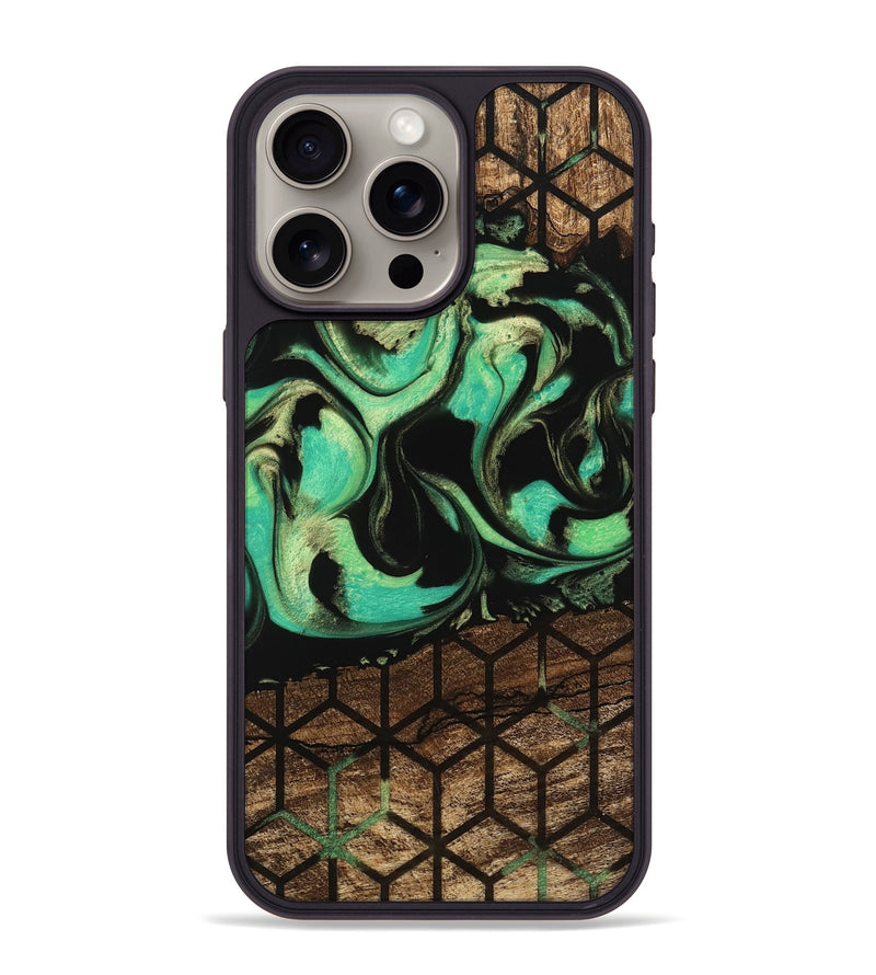 iPhone 15 Pro Max Wood Phone Case - Seven (Pattern, 746039)