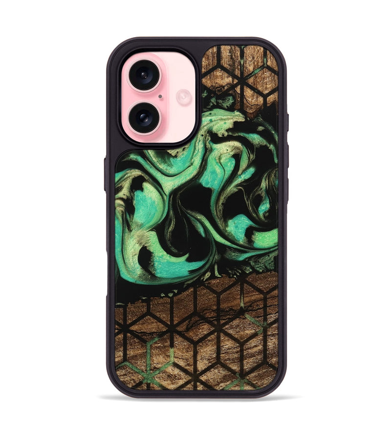 iPhone 16 Wood Phone Case - Seven (Pattern, 746039)