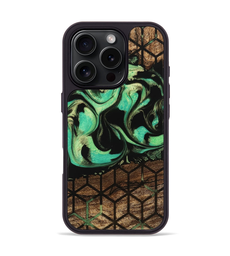 iPhone 16 Pro Wood Phone Case - Seven (Pattern, 746039)