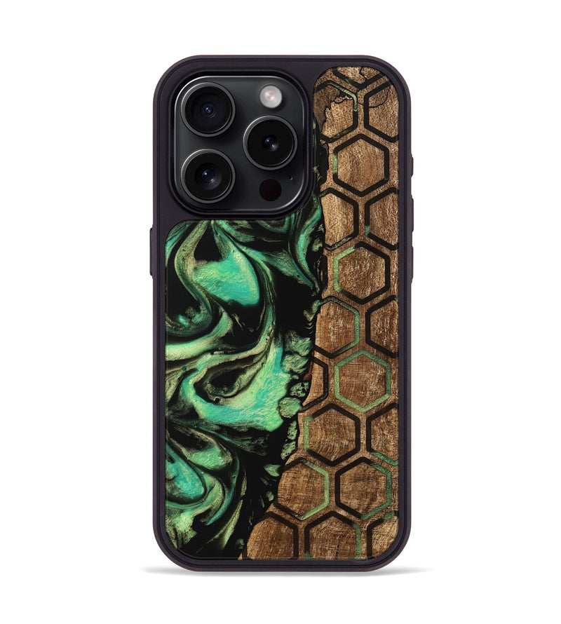 iPhone 15 Pro Wood Phone Case - Lon (Pattern, 746041)