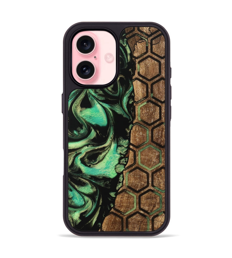 iPhone 16 Wood Phone Case - Lon (Pattern, 746041)