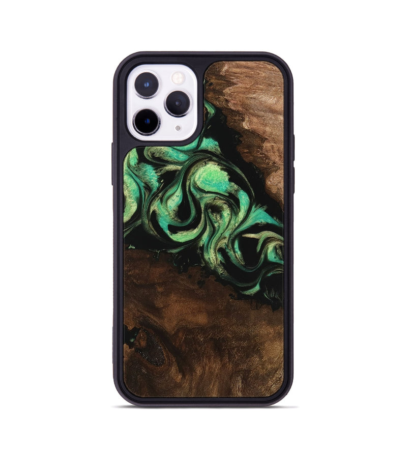 iPhone 11 Pro Wood Phone Case - Artie (Green, 746042)