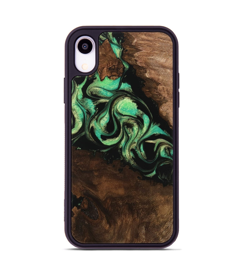 iPhone Xr Wood Phone Case - Artie (Green, 746042)