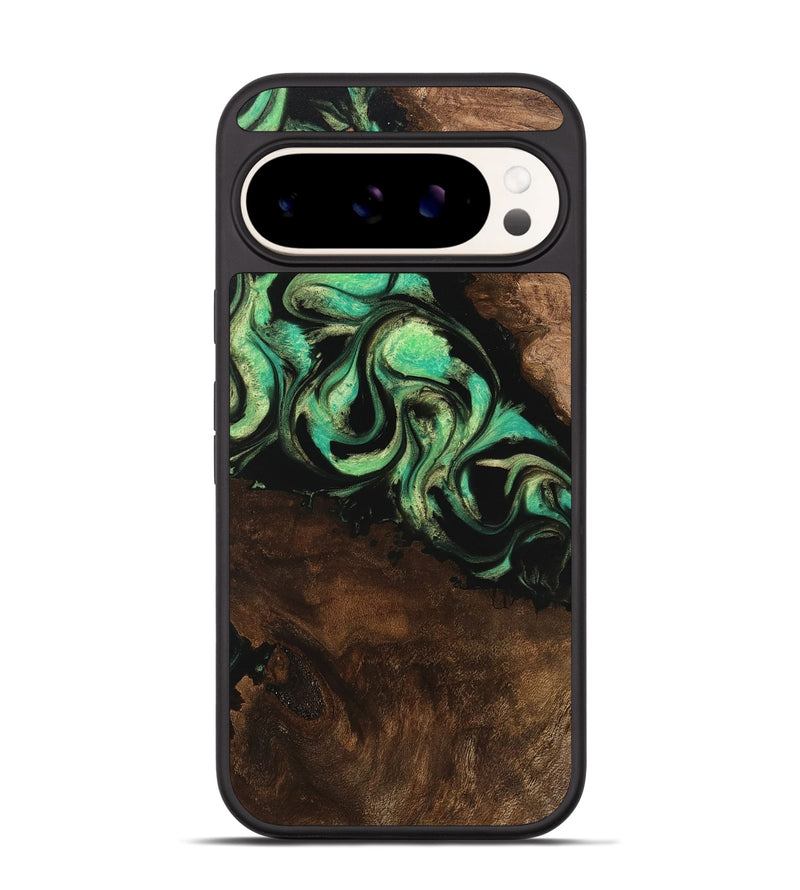 Pixel 9 Wood Phone Case - Artie (Green, 746042)