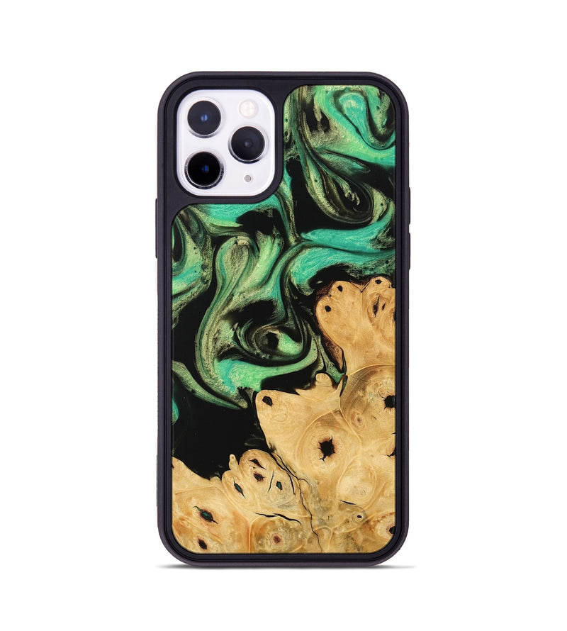 iPhone 11 Pro Wood Phone Case - Khai (Green, 746047)