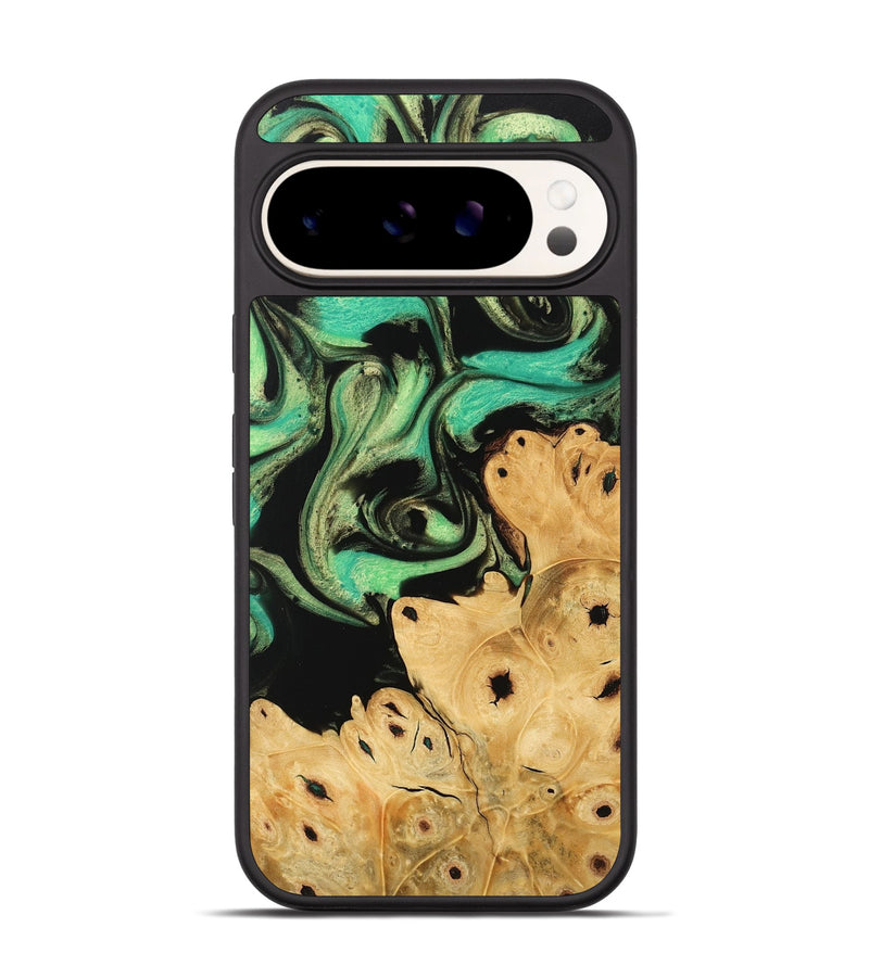 Pixel 9 Wood Phone Case - Khai (Green, 746047)