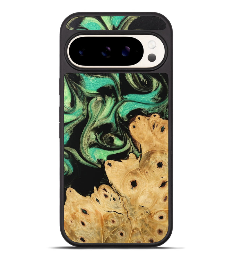 Pixel 9 Pro XL Wood Phone Case - Khai (Green, 746047)