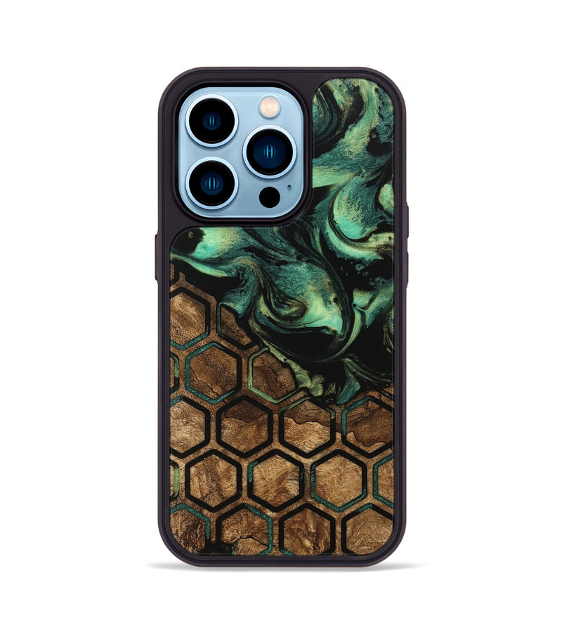 iPhone 14 Pro Wood Phone Case - Xiomara (Pattern, 746048)