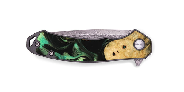 EDC Wood Pocket Knife - Robb (Green, 746049)