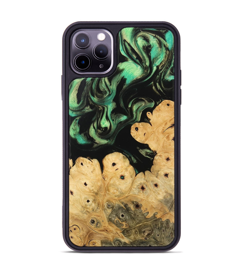 iPhone 11 Pro Max Wood Phone Case - Robb (Green, 746049)