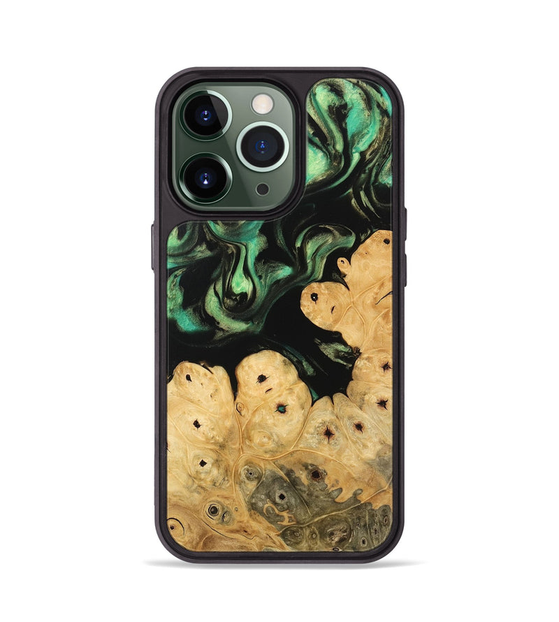 iPhone 13 Pro Wood Phone Case - Robb (Green, 746049)